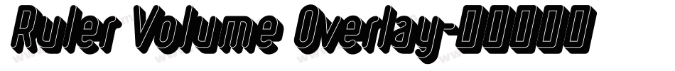 Ruler Volume Overlay字体转换